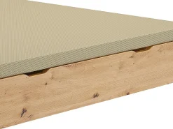 Vente-unique Sommier coffre 140 x 190 cm - Naturel clair - VEONA de YSMÉE* Sommier