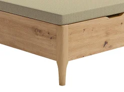 Vente-unique Sommier coffre 140 x 190 cm - Naturel clair - VEONA de YSMÉE* Sommier