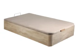Vente-unique Sommier coffre 90 x 190 cm - Naturel clair - HESTIA de YSMÉE* Lit Coffre