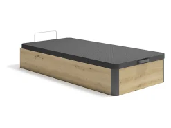 Sommier coffre 90 x 190 cm - Naturel clair et noir - NAMOSI de YSMÉE><noscript><img width=