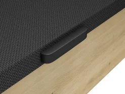 Sommier coffre 120 x 200 cm - Naturel clair et noir - NAMOSI de YSMÉE><noscript><img width=