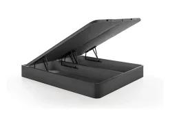 Vente-unique Sommier coffre 180 x 200 cm - Noir mat - HESTIA de YSMÉE* Sommier