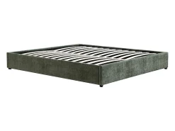 Sommier coffre 160 x 200 cm en tissu texturé - Vert - FIRMEO de YSMÉE>Vente-unique Hot