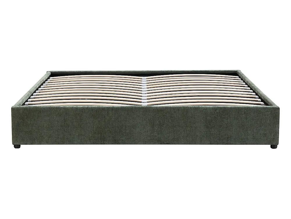 Sommier coffre 160 x 200 cm en tissu texturé - Vert - FIRMEO de YSMÉE>Vente-unique Hot