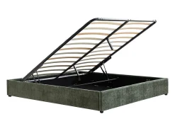 Sommier coffre 160 x 200 cm en tissu texturé - Vert - FIRMEO de YSMÉE><noscript><img width=