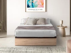 Sommier coffre avec tiroir 160 x 200 cm - Naturel clair - HESTIA de YSMÉE>Vente-unique Sale
