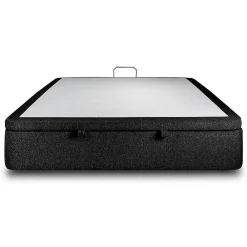 Sommier Coffre Bouclette Noir 180x200 H39cm><noscript><img width=