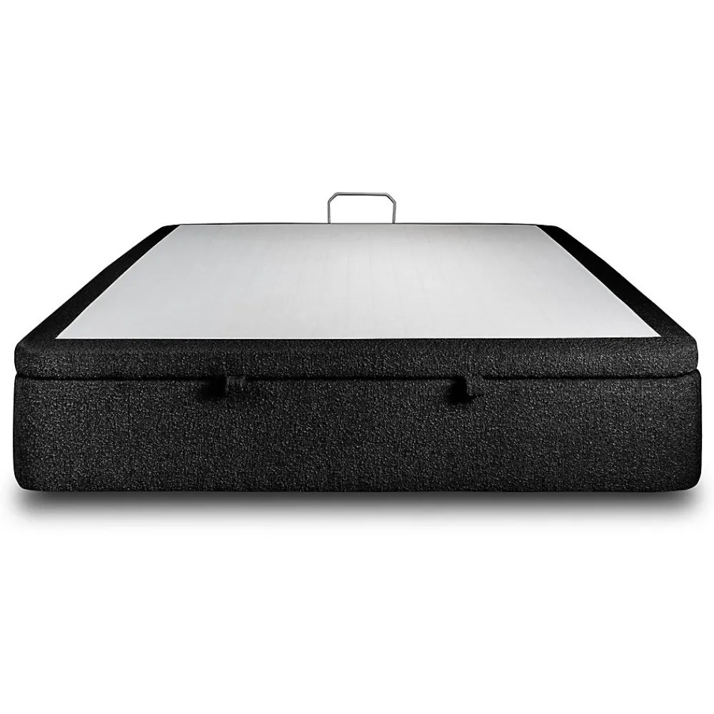 Sommier Coffre Bouclette Noir 140x200 H39cm>Sommeil De Plomb New