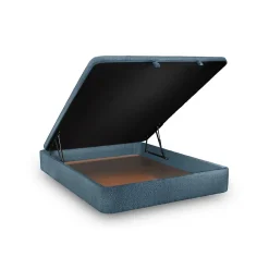 Sommeil De Plomb Sommier Coffre Bouclette Bleu 140x200 H39cm* Sommier