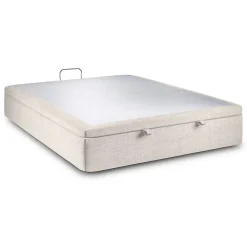 Sommeil De Plomb Sommier Coffre Tissu Beige clair 140x200 H39cm* Sommier