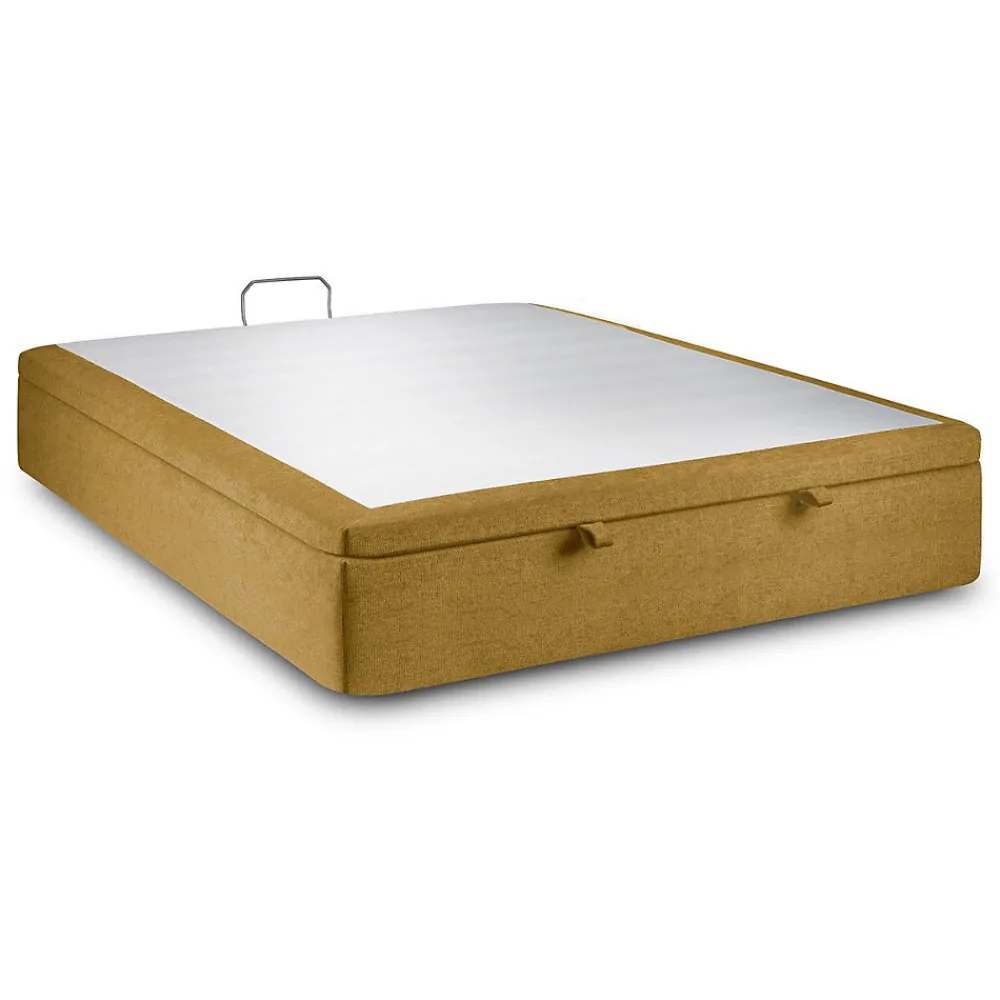 Sommier Coffre Tissu Jaune 140x190 H39cm>Sommeil De Plomb Sale