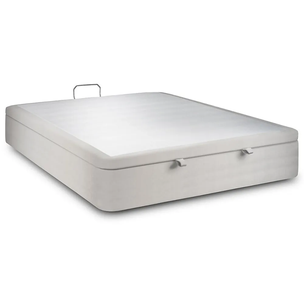 Sommier Coffre Velours Gris clair 180x200 H39cm>Sommeil De Plomb Sale