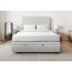 Sommier Coffre Velours Gris clair 180x200 H39cm>Sommeil De Plomb Sale