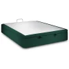 Sommeil De Plomb Sommier Coffre Velours Vert 140x190 H39cm* Sommier