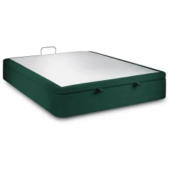 Sommeil De Plomb Sommier Coffre Velours Vert 140x190 H39cm* Sommier