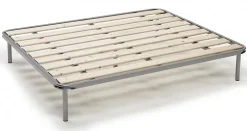 Talamo Italia Sommier double Adeena, Sommier orthopédique à lattes rabotées, 100% Made in Italy, 120x190h31 cm* Sommier