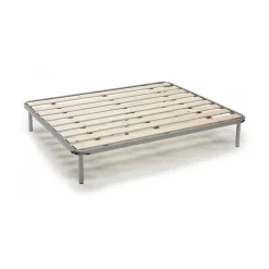 Talamo Italia Sommier double Adeena, Sommier orthopédique à lattes rabotées, 100% Made in Italy, 120x190h31 cm* Sommier