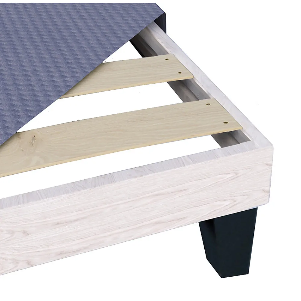 Sommier en bois Tapissier Kit 90x200 cm Coloris Gris ciment Livré en kit>Olympe Literie Online