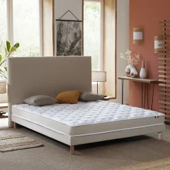 Idliterie Sommier en kit à lattes beige 180 x 200* Sommier