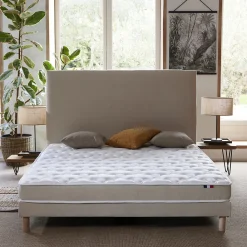 Idliterie Sommier en kit à lattes beige 180 x 200* Sommier