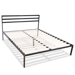 Olympe Literie Sommier en métal avec tête de lit Quiétude 140x190 cm Livré en kit* Sommier