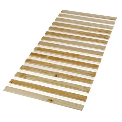 Sommier en pin massif, 15 lattes sans cadre, compatible couchage 90 x 190 et 90 x 200 cm>Idimex