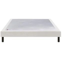 Epeda Sommier CONFORT FERME DECO NATURE 140x200 Chiné Naturel Lattes* Sommier
