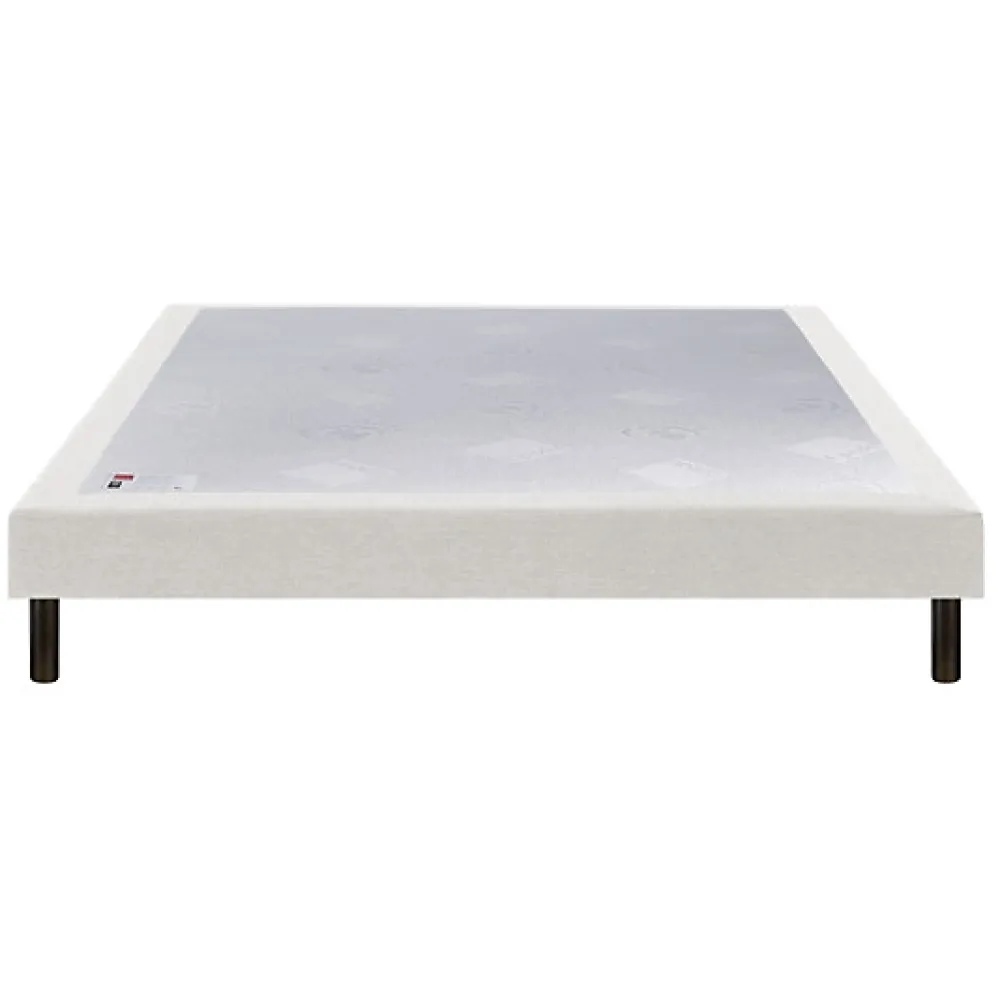 Epeda Sommier CONFORT FERME DECO NATURE 140x200 Chiné Naturel Lattes* Sommier