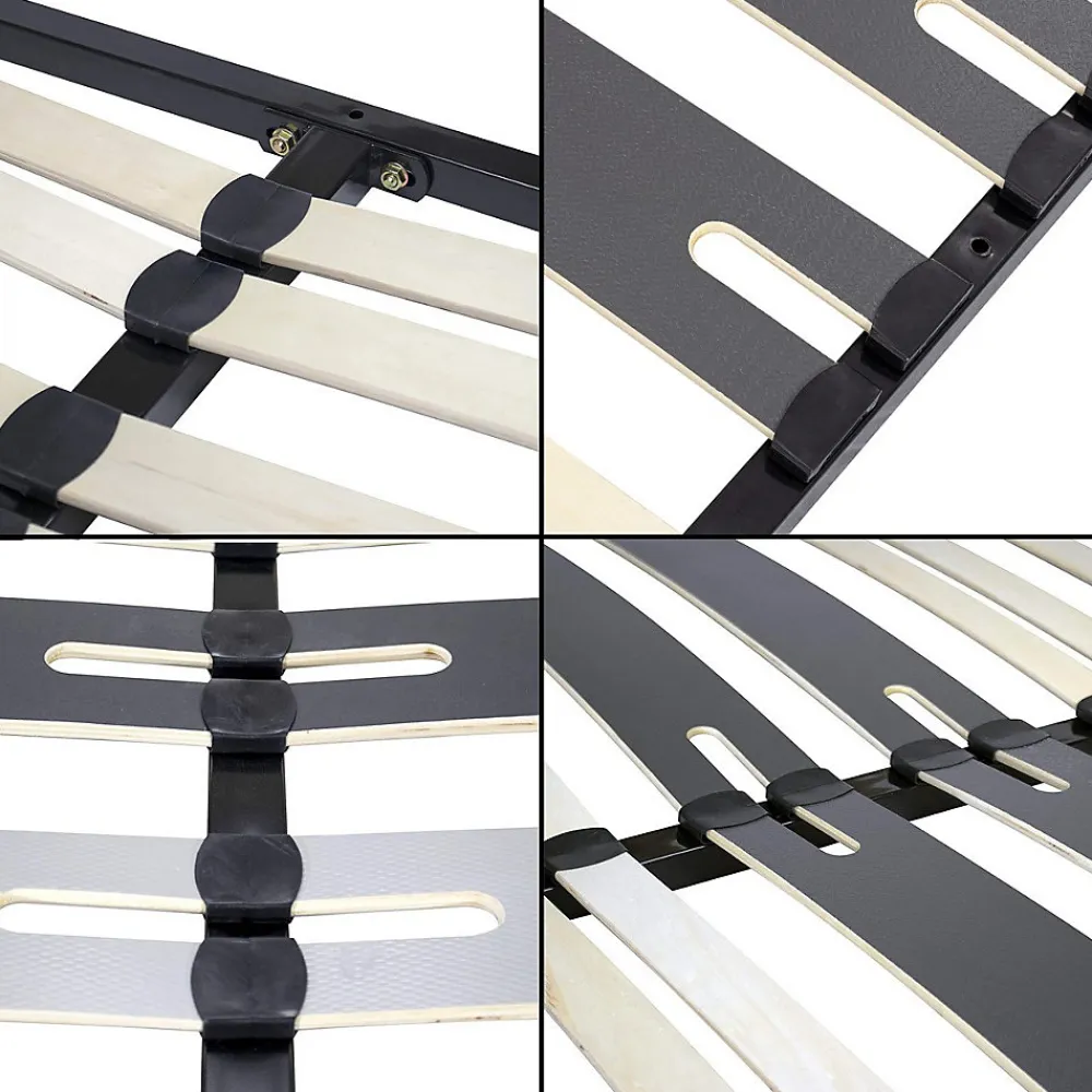 Sommier Ergonomique à Lattes Avec Zone Lombaire Renforcée 200x200 Cm>Monmobilierdesign Online