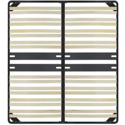 Sommier Ergonomique à Lattes Avec Zone Lombaire Renforcée 200x200 Cm><noscript><img width=