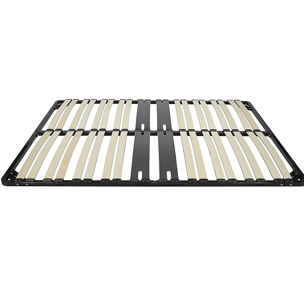 Sommier Ergonomique à Lattes Avec Zone Lombaire Renforcée 200x200 Cm>Monmobilierdesign Online