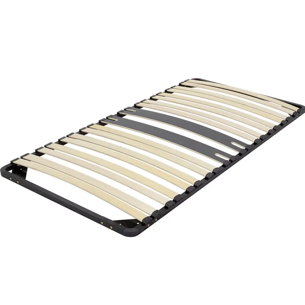 Monmobilierdesign Sommier Ergonomique à Lattes Avec Zone Lombaire Renforcée 80x200 Cm* Sommier