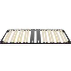 Monmobilierdesign Sommier Ergonomique à Lattes Avec Zone Lombaire Renforcée 80x200 Cm* Sommier