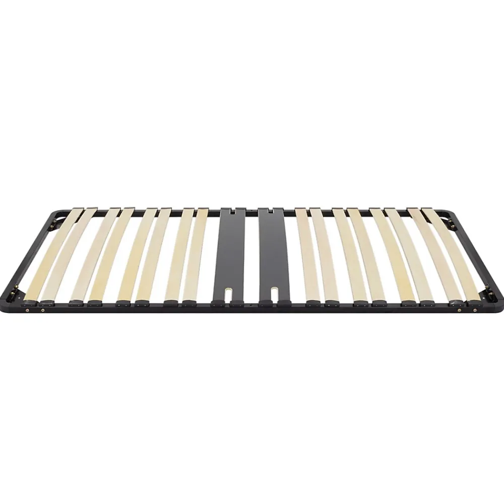 Monmobilierdesign Sommier Ergonomique à Lattes Avec Zone Lombaire Renforcée 80x200 Cm* Sommier