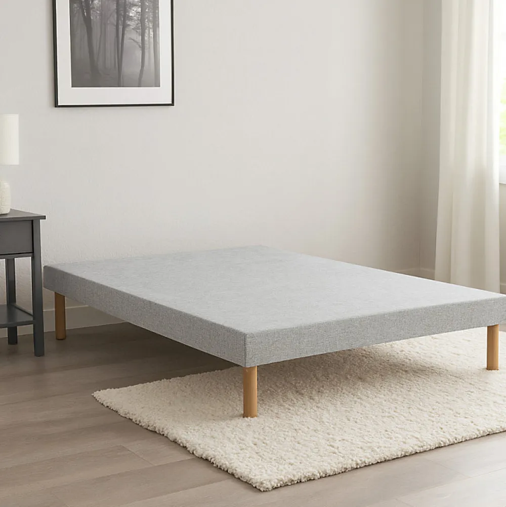 Essenzia Sommier TRADITION GRAPHIC 13cm Couleur 160x200 Gris clair Lattes* Sommier