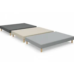 Sommier TRADITION GRAPHIC 19cm Couleur 2x90x200 Anthracite Lattes>Essenzia Hot