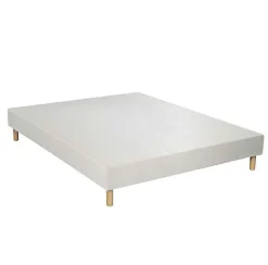 Essenzia Sommier TRADITION GRAPHIC 19cm Blanc 80x220 Lattes* Sommier