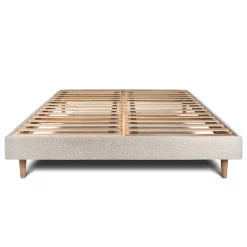 Sommeil De Plomb Sommier Kit Bouclette Beige 135x190 H29cm* Sommier