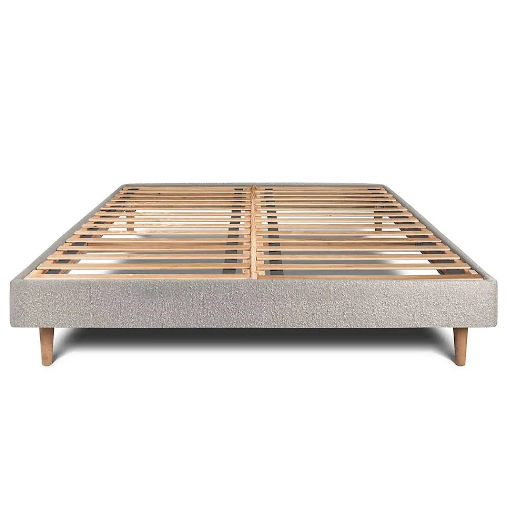 Sommeil De Plomb Sommier Kit Bouclette Gris 140x190 H29cm* Sommier