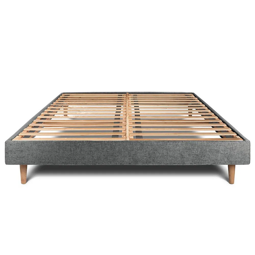 Sommier Kit Tissu Gris anthracite 150x200 H29cm>Sommeil De Plomb Sale