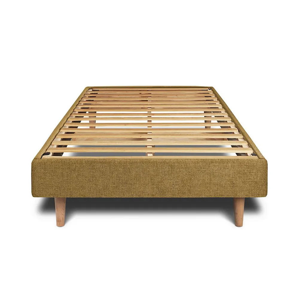 Sommeil De Plomb Sommier Kit Tissu Jaune 90x190 H29cm* Sommier
