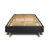 Sommier Kit Tissu Noir 90x200 H29cm>Sommeil De Plomb Hot