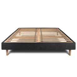 Sommeil De Plomb Sommier Kit Tissu Noir 150x200 H29cm* Sommier