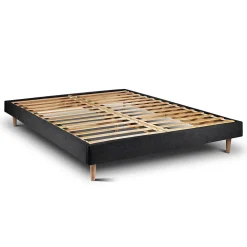 Sommier Kit Tissu Noir 160x200 H29cm>Sommeil De Plomb Discount