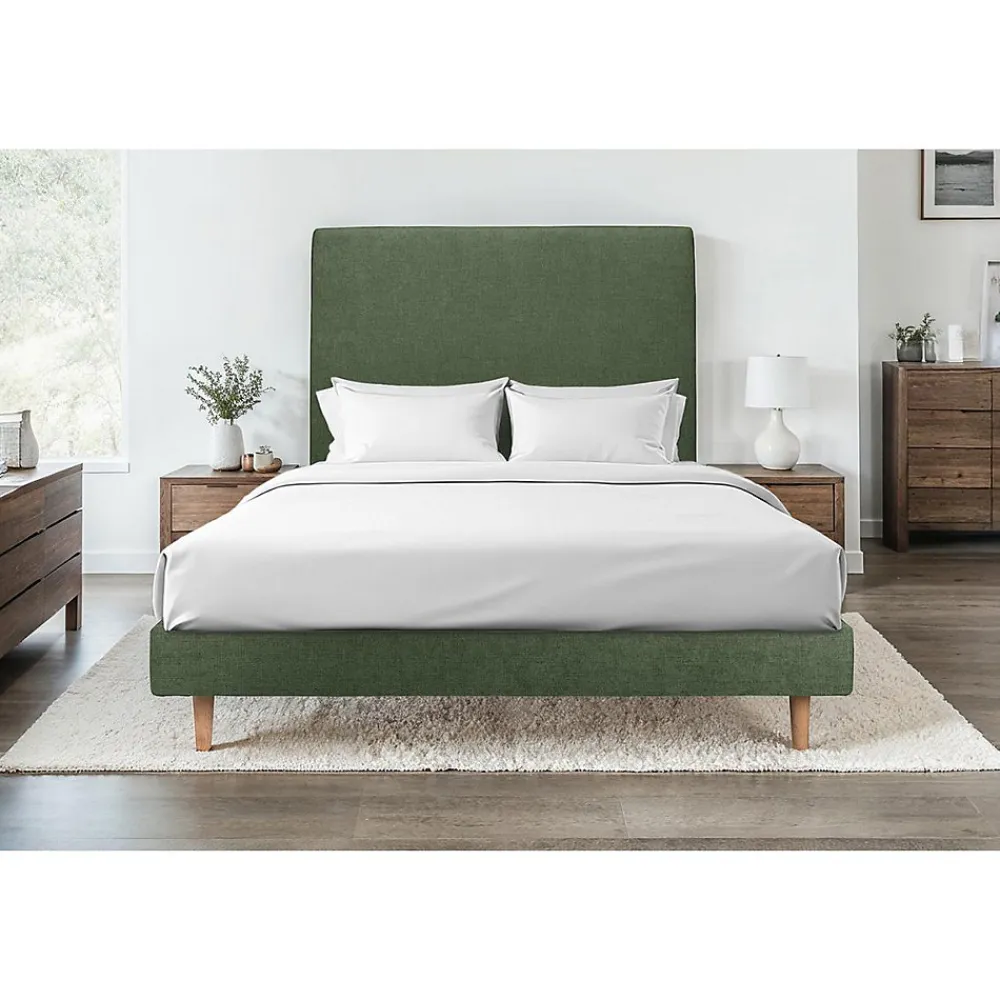 Sommier Kit Tissu Vert 135x190 H29cm>Sommeil De Plomb New