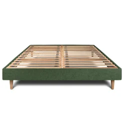 Sommier Kit Tissu Vert 135x190 H29cm><noscript><img width=