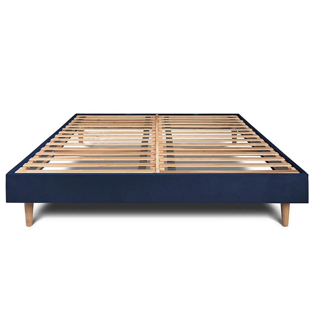 Sommier Kit Velours Bleu 180x200 H29cm>Sommeil De Plomb Best