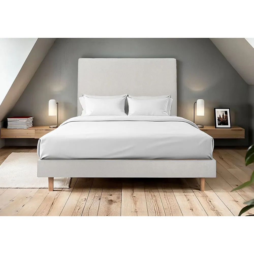 Sommier Kit Velours Gris clair 160x200 H29cm>Sommeil De Plomb Clearance