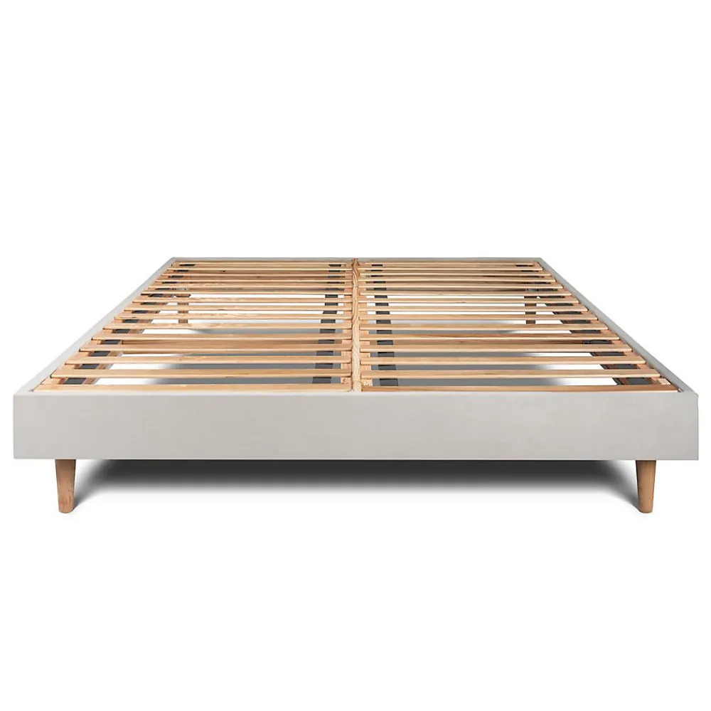 Sommier Kit Velours Gris clair 160x200 H29cm>Sommeil De Plomb Clearance