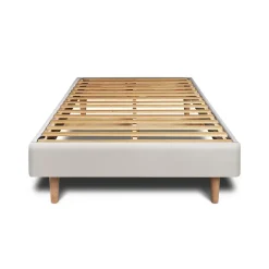 Sommeil De Plomb Sommier Kit Velours Gris clair 90x190 H29cm* Sommier